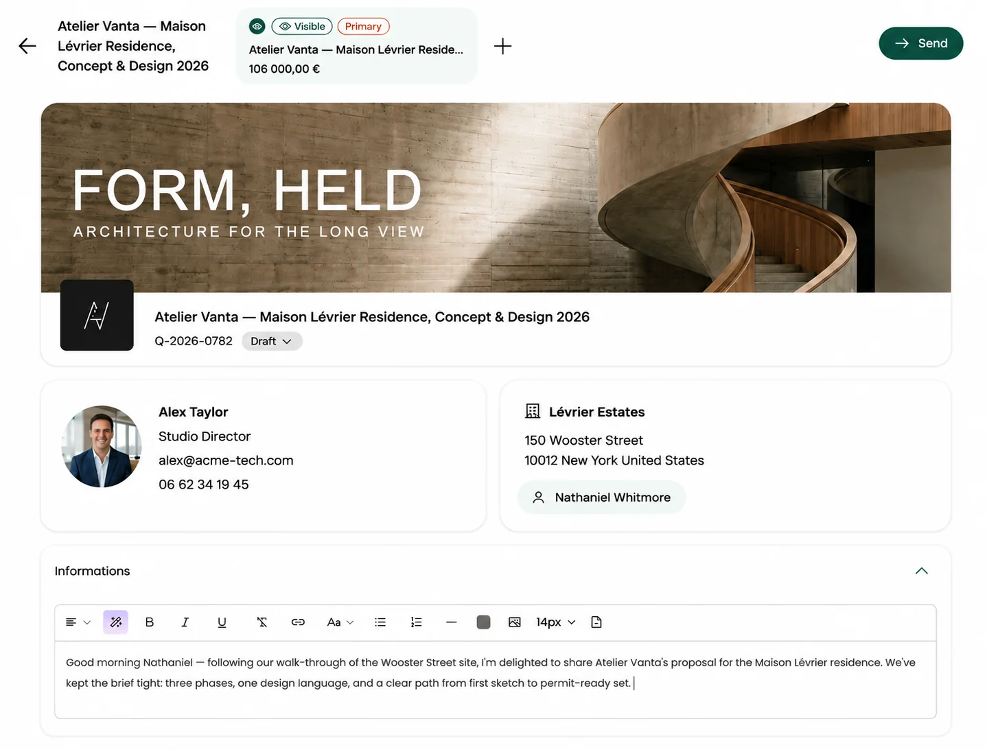 Duodeal interactive proposal