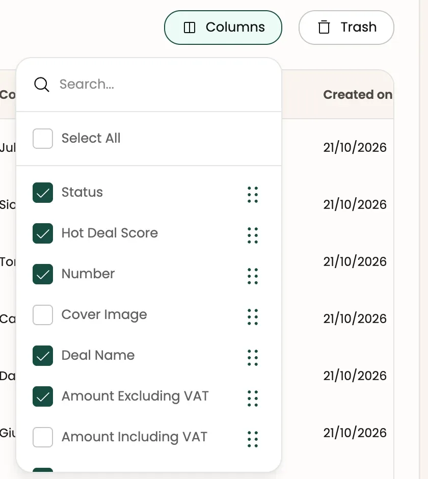 The column manager