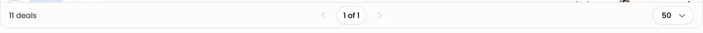 The pagination bar