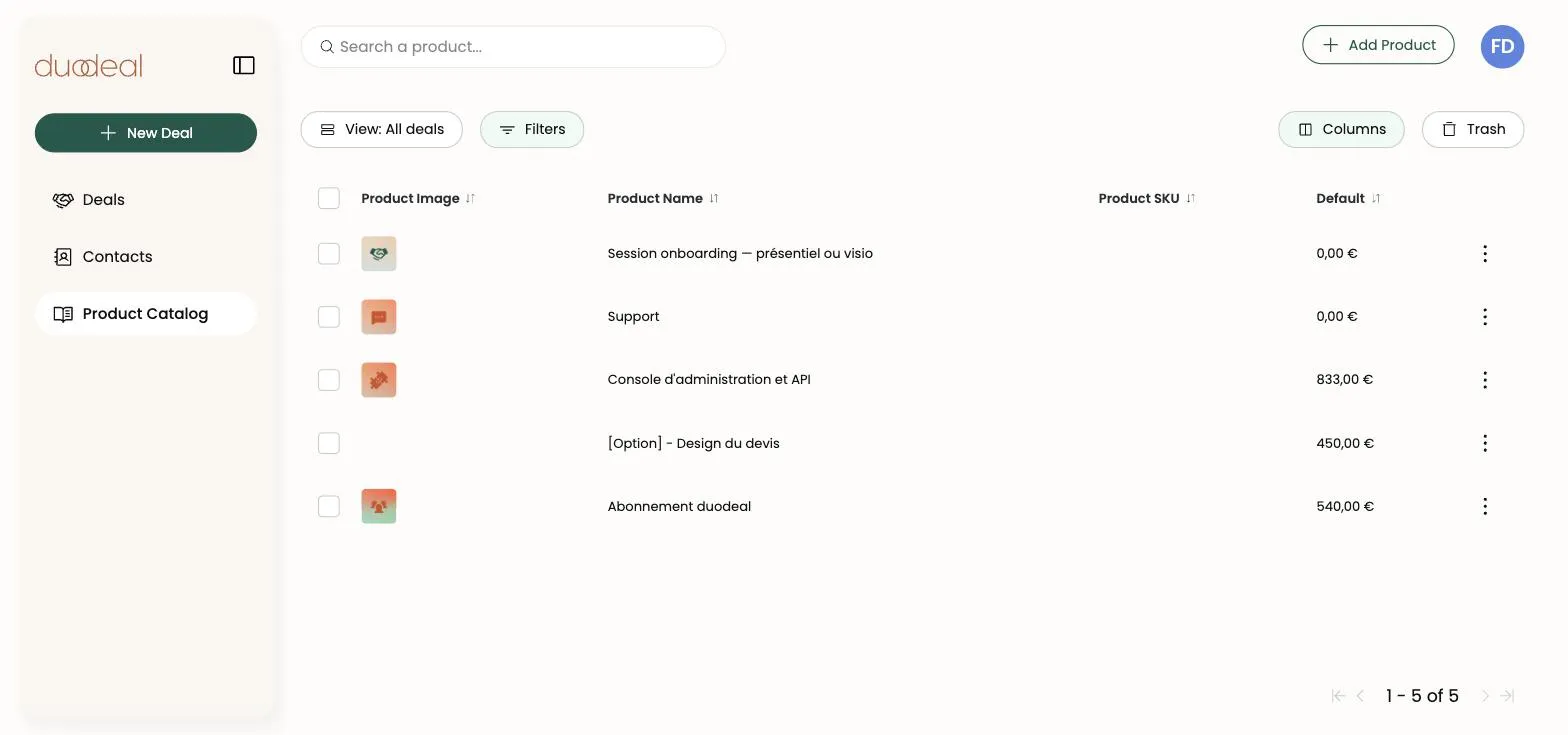Fiche entreprise