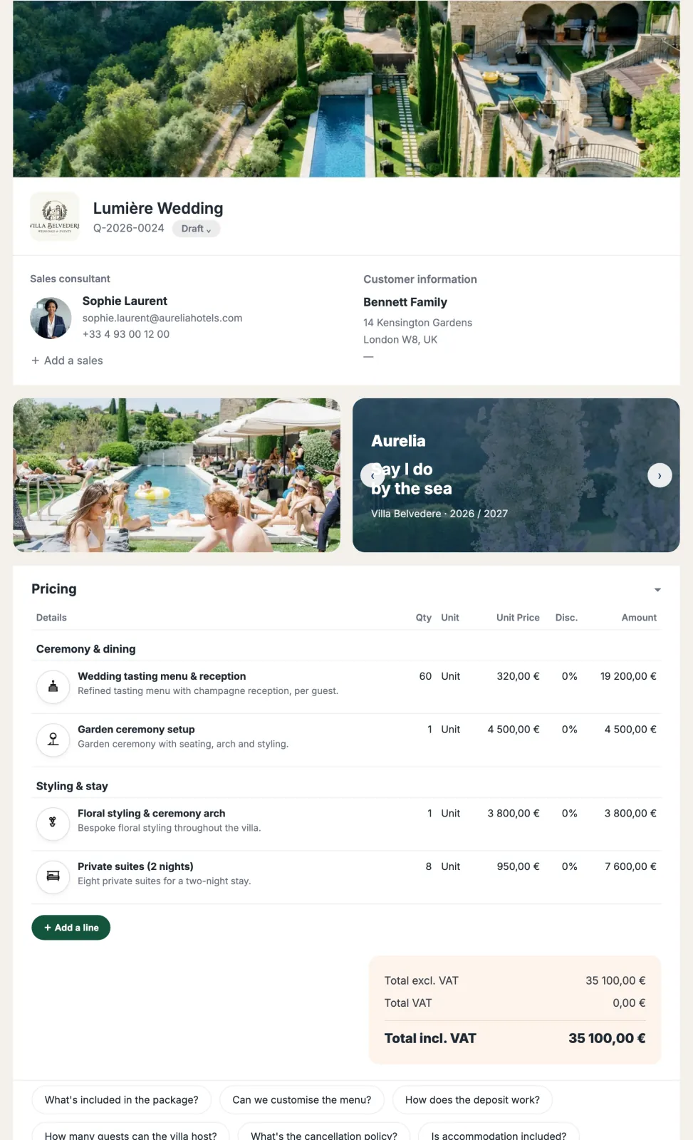 A branded Duodeal proposal a buyer can read and sign