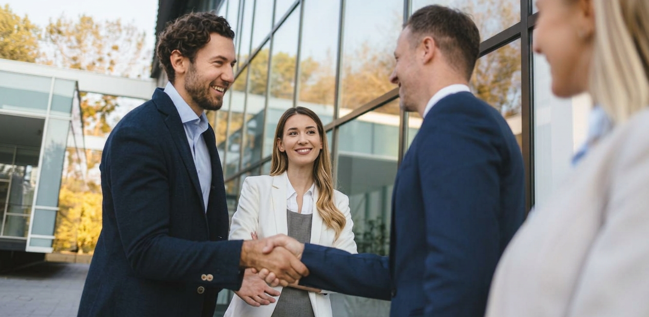 Une proposition interactive Duodeal en action — l'équipe commerciale et le client en conversation sur la même page